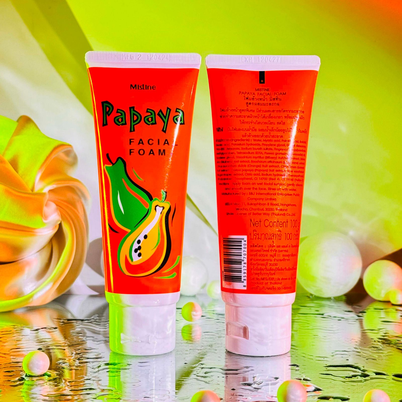 মিস্টিন পাপায়া ফেশিয়াল ফোম (থাইল্যান্ডে তৈরি)